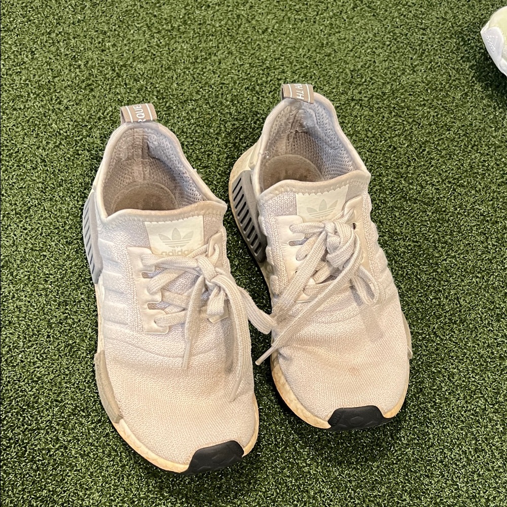 Adidas Light grey and white Running Shoes